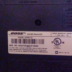 Bose Wave Radio/CD WORKS w remote model: AWRC1G black VG condition